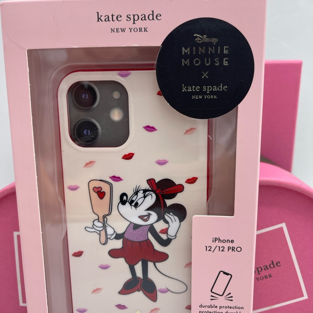 Kate Spade NY x Disney Minnie Mouse IPhone 12/12 Pro Mini Flexible Phone Case - Picture 15 of 16